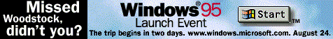 Windows 95 launch event banner 2 (1995)