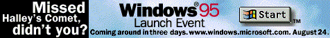 Windows 95 launch event banner 4 (1995)